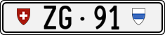 License plate of Switzerland, Cars