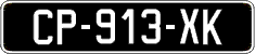 French license plate, SIV (oldtimers)