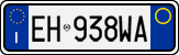 License plate of Italy, Cars (1994 year series)