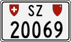 License plate of Switzerland, Cars