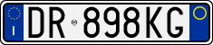 License plate of Italy, Cars (1994 year series)
