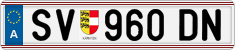 License plate of Austria, Regular plates