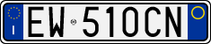 License plate of Italy, Cars (1994 year series)