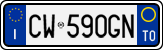License plate of Italy, Cars (1994 year series)