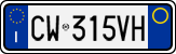 License plate of Italy, Cars (1994 year series)