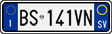 License plate of Italy, Cars (1994 year series)
