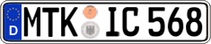 German license plate, Regular plates