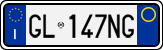 License plate of Italy, Cars (1994 year series)