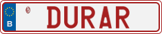 License plate of Belgium, Vanity Plates (2014)