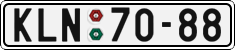 License plate of the Czech Republic, Cars (1960)