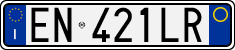 License plate of Italy, Cars (1994 year series)
