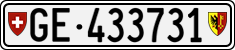 License plate of Switzerland, Cars