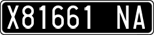 License plate of Italy, Cars (1927 year series)