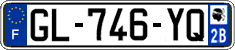 French license plate, SIV (ordinary)