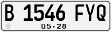 License plate of Indonesia, Regular plates
