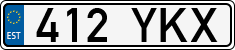 License plate of Estonia, Regular car plates