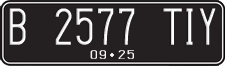 License plate of Indonesia, Regular plates