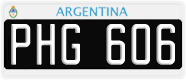 License plate of Argentina, Cars (1995, ABC 123)