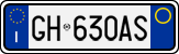 License plate of Italy, Cars (1994 year series)