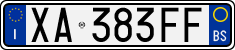 License plate of Italy, Cars (1994 year series)