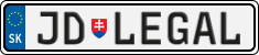 License plate of Slovakia, Vanity Plates