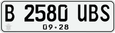 License plate of Indonesia, Regular plates