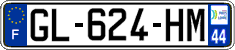French license plate, SIV (ordinary)