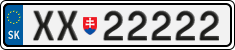 License plate of Slovakia, Vanity Plates