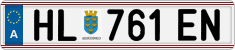 License plate of Austria, Regular plates