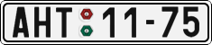 License plate of the Czech Republic, Cars (1960)