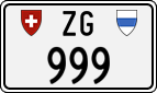 License plate of Switzerland, Cars