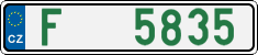 License plate of the Czech Republic, Dealer (2001)
