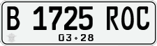 License plate of Indonesia, Regular plates