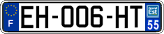French license plate, SIV (ordinary)