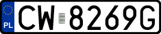 License plates of Poland, Regular car plates
