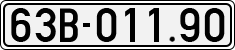 License plate of Vietnam, Cars