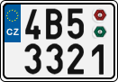 License plate of the Czech Republic, Cars (2001)