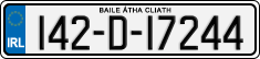License plate of Ireland, Regular plates