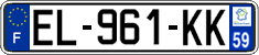French license plate, SIV (ordinary)
