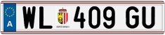 License plate of Austria, Regular plates