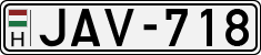 license plates of Hungary, Cars (1990)