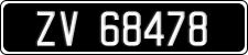 License plate of Ireland, Oldtimers