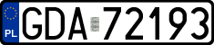 License plates of Poland, Regular car plates