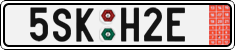 License plate of the Czech Republic, Export transit plates