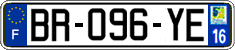 French license plate, SIV (ordinary)