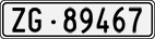 License plate of Switzerland, Cars