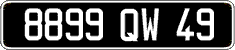 French license plate, FNI