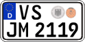 German license plate, Regular plates