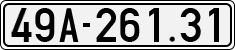 License plate of Vietnam, Cars