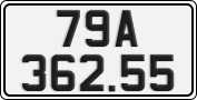 License plate of Vietnam, Cars
